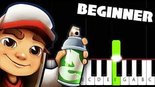 Subway Surfers Theme - BEGINNER Piano Tutorial