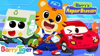 Barry's Repair Station🔧FULL Episodes | Complete Vehicle Series | Educational Cartoons | BarryTiger