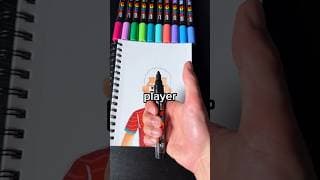 Drawing a World Cup Player!⚽️🔥 (#shorts)