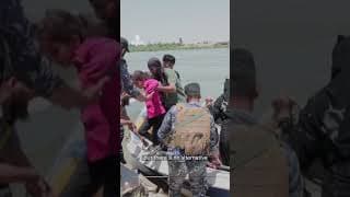 Rescues in eastern Syria after the Euphrates River bursts its banks