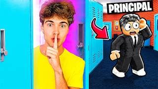 I Built 5 Secret Rooms In School! (Roblox)