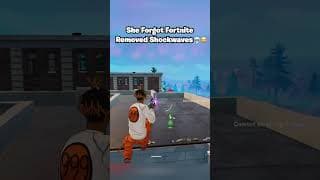 She forgot he had NO Shockwave 😭💀 #fortnite #fortniteclips #gaming  #fortniteshorts