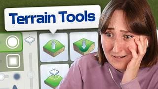 I tried building with TERRAIN TOOLS in The Sims 4!