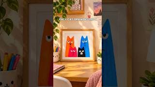 Easy tutorial Cat drawing 🐈🐈‍⬛