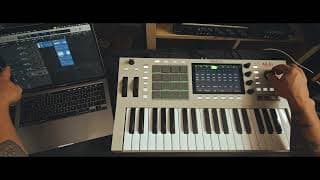 USB C mixing , resampling and recording with the Akai  MPC key 37