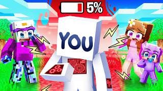 You are LOW BATTERY in Minecraft!