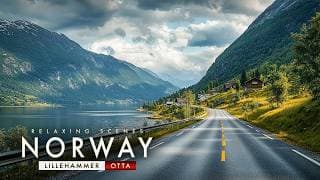 From Norway’s Olympic Town Into the Mountains 🇳🇴 | Lillehammer to Otta Scenic Drive 4K