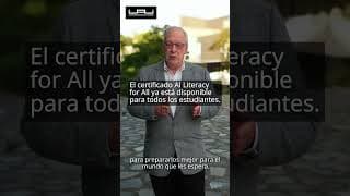 Certificado AI Literacy for all DEC para estudiantes UAI