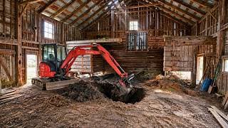 He Lifted a 100-Year-Old Barn to Build His Dream Garage