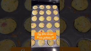 Mix 8 eggs, 1/2 cup milk, s&p, 4 oz ham, 1/3 cup grated Parm, 1-2 TBL parsley. Bake 350 for 8-10 min