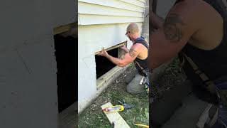 How to install a basement window. #construction #diy #carpentry #remodeling #homeimprovement