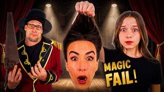 Magic Trick Gone Wrong! Dad Had The Biggest Magic FAIL Of All Time