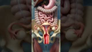 Menstrual Cycle Explained In 3D | Female Reproductive System #anatomy #shorts