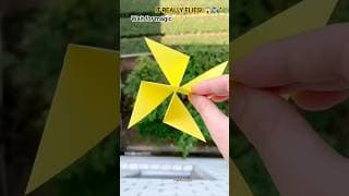 DIY Magic Flying Paper Toy ✈️ | Amazing Flying Craft for Kids 🤯 #viral #shorts #kidscraft #kids #diy