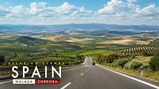 Through Spain's Stunning Landscapes | Malaga to Cordoba Driving Tour 4K