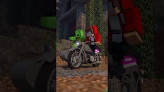Zombie Horde vs JJ & Mikey - Maizen Animation Cartoon #shorts #animation