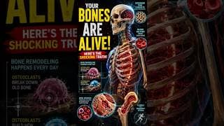 Your Bones Are Alive... Here's the Shocking Truth! 🦴😳 #Bones #HumanBody #Science #humanbone