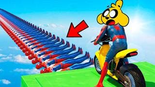 CARRERA de SPIDER-MAN 999% IMPOSIBLE NO CAER 😂🚗 MIKECRACK en GTA 5 Online #27