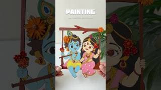 Janmashtami Special #diy #shortsviral #craft #artshorts #acrylicpainting #artcraft #painting