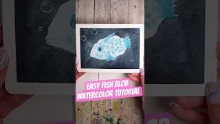 Isn't it amazing how much potential a blob has?? - Easy fish watercolor tutorial