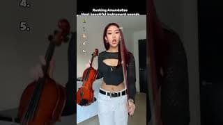 Ranking AmandaSze Most beautiful instrument sounds#shorts #shortsfeeds #ranking #violin #song#music