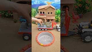 Diy mini tractor video mini water pump science project machine #ytshorts #cartoon #tractor