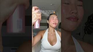 Trying bronzing setting sprays?!😍🤩 #makeup #onesize #settingspray