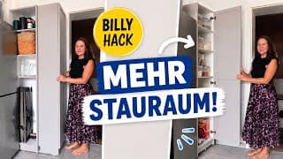 Dieser IKEA Billy Regal Hack schafft SO VIEL mehr Stauraum! 🤯