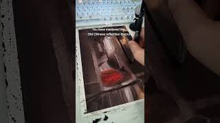 The Old Chinese Reflection Theory.... #artprogress #darkart #watercolor
