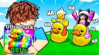 I Pretended To Be A NOOB Then Used OP DUCK MONSTER In +1 Speed Escape!