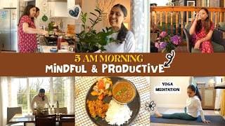 5 Am Mindful & Productive Morning - Yoga I Meditation I Lunchbox I Veg Thali I Eve Snacks