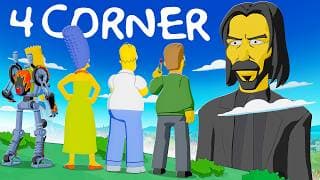 Simpsons 4 CORNER Challenge, But a PRO Hunts Us!