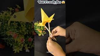 Amazing Flying Bird Toy Craft | DIY Kids game Activity 🕊️😱#shorts #youtubeshorts #funny #kids #diy