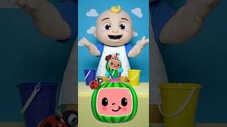 What's Under the CoComelon!? 🍉 Color Matching Game! 🪣 #kids #shorts