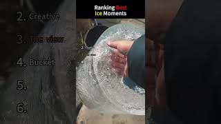 Ranking Best Ice Moments #asmr #snow #funny #odlysatisfying #ice #satisfying #fyp