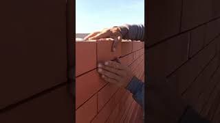 The Ultimate Brick-Laying Precision! 🧱✨#Bricklaying #Satisfying #ConstructionLife