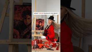 DRAWING, BUT I CAN USE ONLY ONE COLOR ❤️ Did you find a hidden fire? 🔥 #art #short #michaeljackson