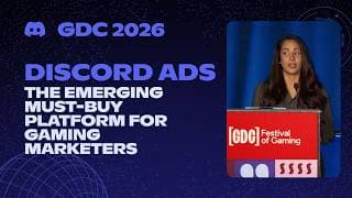Discord Ads: The Emerging Must buy Platform For Gaming Marketers | 2026 GDC Discord Session Talk