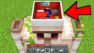 I Made a HOUSE Inside IRON GOLEM'S HEAD In Minecraft