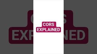 This Browser Security Rule Confuses Every Dev #coding CORS Explained in 60 Seconds 🌐