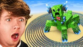 1000 Players vs Titan Creeper