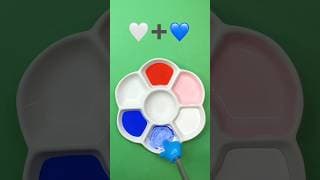 Color mixing ❤️💙🤍 #shorts #colormixing #colors