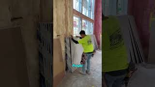 Why Don't More American Contractors Install Drywall Like This?#Drywall#Carpentry#Jobsite#Builder
