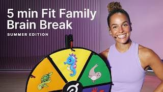 5 min Fit Family Fun with Jess Sims | Beach-Themed Workout