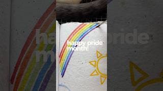 Yay! June! Happy Pride! 🌈 #painting #watercolor #relaxing #pridemonth #satisfying