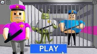 POLICE GIRL PRISON RUN! Obby roblox Gameplay Walkthrough No Death 4K