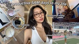 slice of life 🍵 productive 5AM days in my life, balancing work & a social life