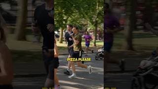 can i get a pizza delivered whilst in a running race?