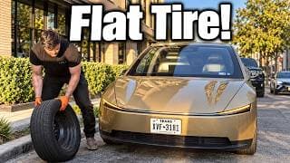 Tesla Cybercab Gets a Flat Tire, and Grok Builds FSD!