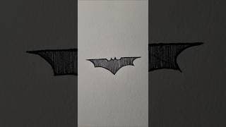 how to draw batman logo #design #drawing #sketch #sketchbook #drawingtutorial #sketching